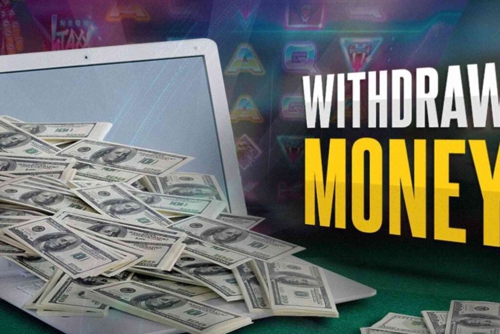 How do I withdraw money from an online casino?