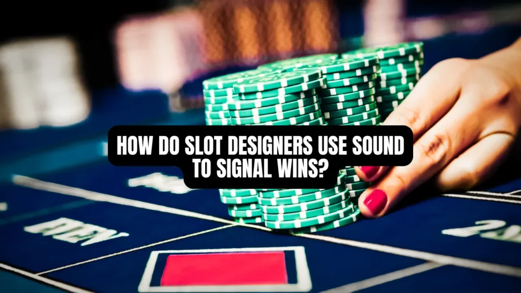 How Do Slot Designers Use Sound to Signal Wins?